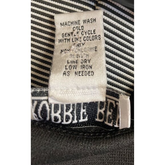 Robbie Bee Womens Black & White Striped Short Sleeve Dress Size XL - Picture 8 of 8